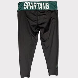Colosseum Capri Leggings Womens Black Green Michigan State Spartans Small